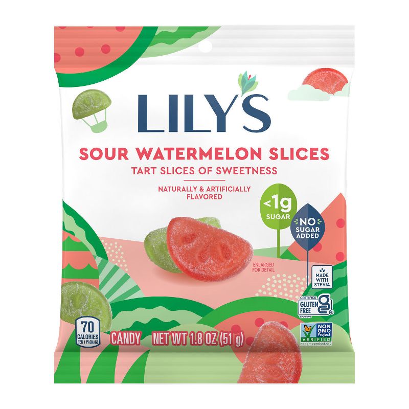 Lily&#39;s Sour Watermelon Slices - 1.8oz, 1 of 4