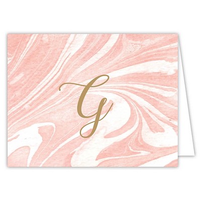 10ct Marble Folded Notes Monogram G