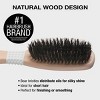 Conair Ceramic Wood Boar Bristle All-Purpose Hair Brush - All Hair - 4 of 4