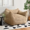 Plush Boucle Accent Chair - Oversized Bean Bag for Living Rooms, Bedrooms, and Playrooms, Soft and Comfortable Seating-Tanpinhause - 3 of 4