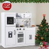 Play Kitchen for Kids, Wooden Play Kitchen with Toy Storage System - 3 of 4