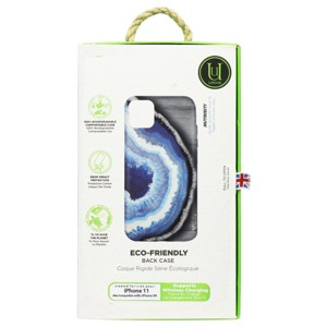 Uunique Eco-Friendly Back Case for Apple iPhone 11 and XR - Blue Geode - 1 of 1