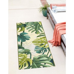 Unique Loom    Outdoor Botanical Longwood Area Rug - 1 of 4