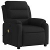 vidaXL Massage Recliner Chair Black Fabric (100% polyester), metal, plywood - 3 of 4
