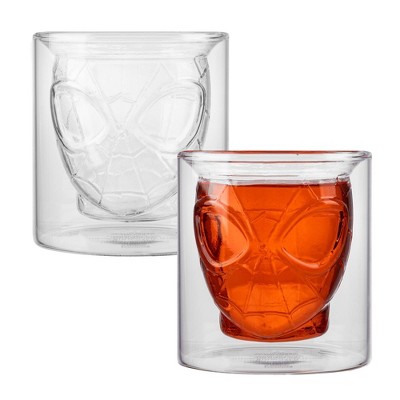 Bioworld 8oz Spider-Man Sculpted Glassware