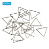 Unique Bargains Jewelry Handmade Triangle Earrings Beading Hoop 30 Pcs - 3 of 4