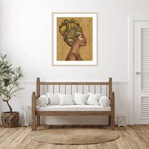 Amanti Art Beautiful Woman I by Bannarot Wood Framed Wall Art Print - 1 of 4