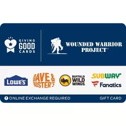 Wounded Warrior Gift Card $50 (Email Delivery)