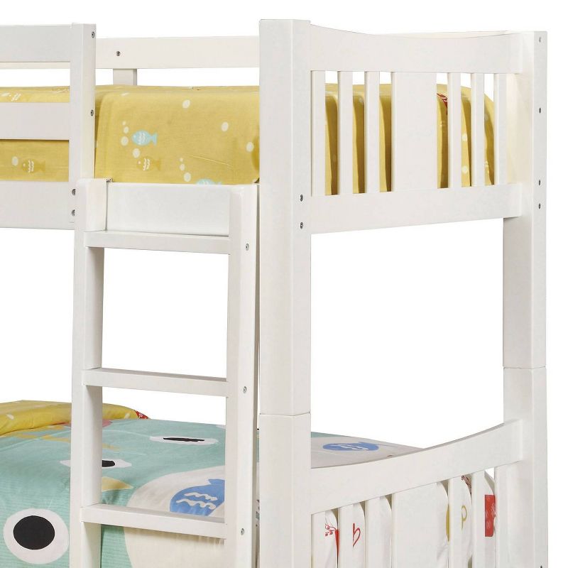 Twin Over Twin Kids&#39; Clare Bunk Bed White - ioHOMES, 3 of 5