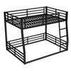 YONWAY  Metal bunk Bed with Ladder and Safety Guardrails Noise Reduced Design,Space-Saving, Heavy Buty Floor Bunk Bed for Teens - 4 of 4