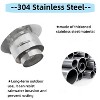 Round Chimney Cap, Cone Top Chimney Cap, Stainless Steel Fireplace Exhaust Cap, Outside Roof Rain Cap, Exterior Stove Pipe Cap for Vent - 3 of 4