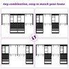 Aheaplus 117.8" Closet System with Wood Drawers, Shoe Racks, Hanging Rods - 3 of 4