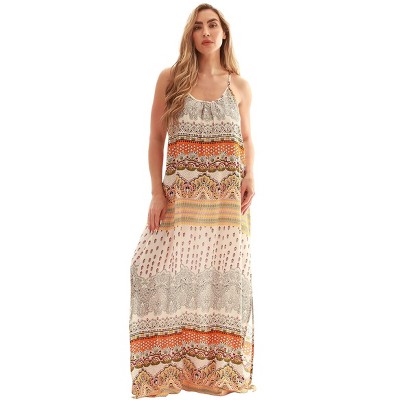 Riviera Sun Womens Maxi Dress  Spaghetti Strap Long Sundress  Summer Dresses