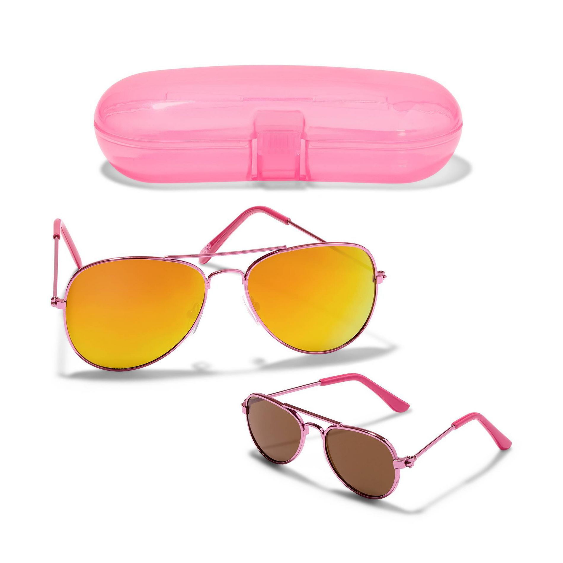 Our Generation Me & You Aviator Sunglasses Sky-High with Pink Case Accessories Set for Kids and 18" Dolls