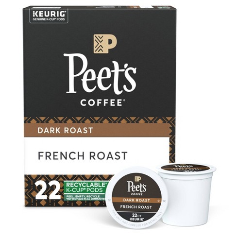 Peet's French Dark Roast Coffee - Keurig K-Cup Pods - 22ct - image 1 of 4