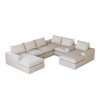 Oversized Corduroy Cloud 6-Module U-Shaped Sectional Sofa with Chaise - 2 of 4