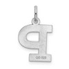 Black Bow Jewelry Sterling Silver Amanda Collection Medium Block Style Initial P Pendant - 3 of 4
