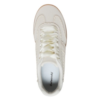 Женские кроссовки Outwoods Womens Giana 6 Suede Sneaker with Ruffle Look Detail and Silk Laces, Cream (9) — фото 3