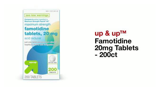 Famotidine 20mg Tablets - 200ct - up &#38; up&#8482;, 2 of 6, play video