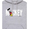 Men's - Disney - Mickey Name Glitch Graphic Fleece Pullover Hoodie - 2 of 4