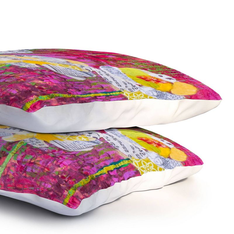 Elizabeth St Hilaire Mums Lightweight Pillowcase Standard Purple - Deny Designs, 4 of 5