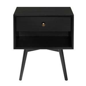 NicBex 11 inch Wide Nightstand with 1 Drawer,Modern Side Table with Round Handle and Wood Legs,Bedside Table for Bedroom,Living Room - 1 of 4