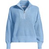 Lands' End Women's Drifter Shaker Wedge Quarter Zip Sweater - 3 of 3