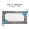 Aoibox Waterproof Mini Crib Mattress Protector 2 Pack Quilted 24x38 Fitted Soft Breathable Washable Cover Grey - 2 of 4