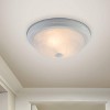 Belen 2 Light Flush Mount Finish: Satin Nickel, Size: 4.5" H x 11" W x 11" D - 4 of 4