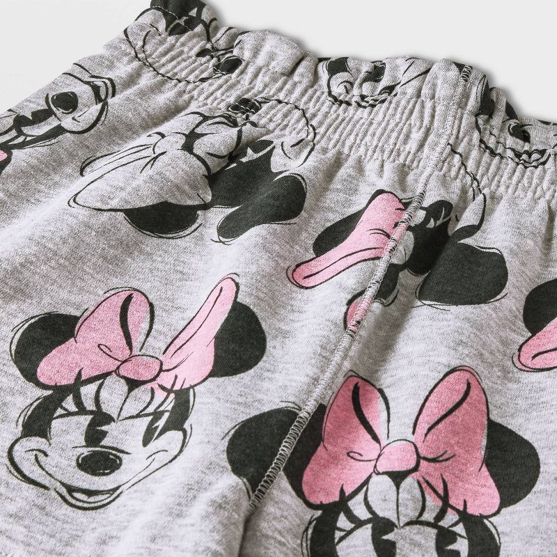 Girls&#39; Disney Minnie Mouse Adaptive Pants - Heather Gray, 3 of 5