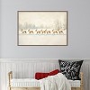 Amanti Art Winter Wonderland: Reindeer Procession by Melloi Art Prints Canvas Wall Art Print Framed - 4 of 4