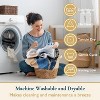 LunaLulinlk Shower Curtain with Hooks – Heavy-Duty Mold/Mildew-Resistant - 2 of 4