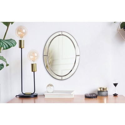 Elegant Oval Frameless Full-Length Mirror, 9"x13"