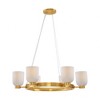 Savoy House Isla Blanca 6 - Light Chandelier in  Warm Brass - 2 of 3