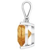 Pompeii3 9mm Citrine Women's Heart Pendant in 14k Gold Necklace 6mm Tall - 3 of 4