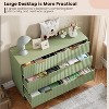 Fluted 6-Drawer Tall Dresser, Modern Wooden Storage Chest with Deep Drawers & Wide Top, Bedroom Organizer for Living Room, Hallway, Kids' Room - 4 of 4