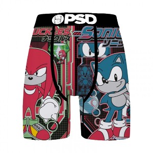 Mens Sonic vs Knuckles Retro PSD Boxer Briefs - 1 of 3