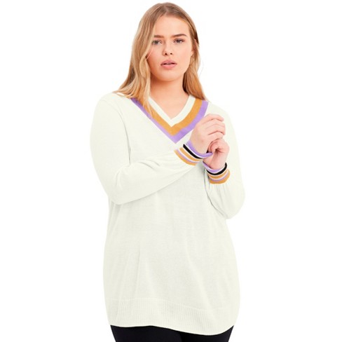 V neck hot sale sweater target