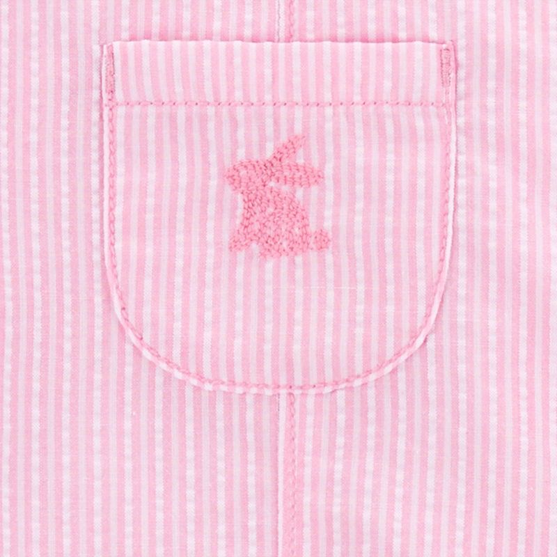 Carter&#39;s Just One You&#174; Baby Girls&#39; Striped Bunny Jumpsuit - Pink, 5 of 7