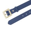 INSPIRE CHIC Women's Golden Square Buckle Fashion Faux Leather Waist Belts 1 Pc - 2 of 4