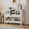 Narrow Console Table with 4-Tier Storage Shelves, Modern Buffet Table for Living Room - 3 of 4