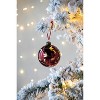 Gulches D4.7" Christmas Ball Ornaments, Glass Decorative Hanging Ball Christmas Tree Ornaments for Holiday Party Decorations, Set of 4 - 2 of 4