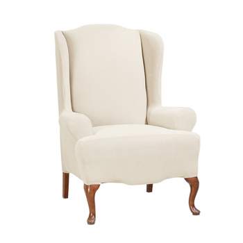 Stretch Knit Wing Chair Slipcover - Sure Fit