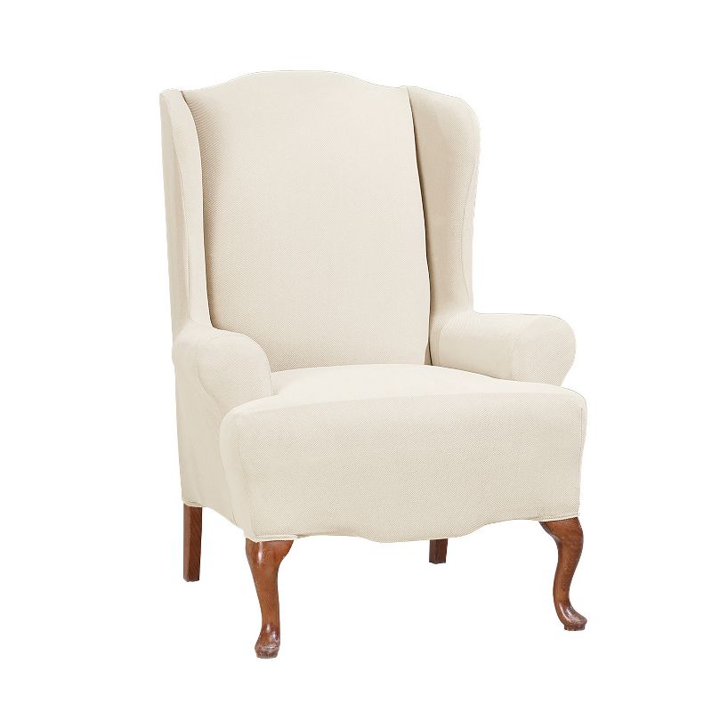 Stretch Knit Wing Chair Slipcover - Sure Fit, 1 of 7