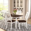 NicBex Dining Room Table Set for 4 Morden Kitchen Table with MDF Tabletop, 4 Cross Backrest Chairs for Dining Room - 3 of 4
