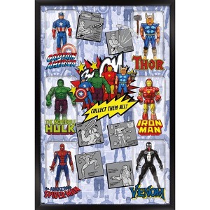 Trends International Marvel Comics - Action Figures Framed Wall Poster Prints - 1 of 4