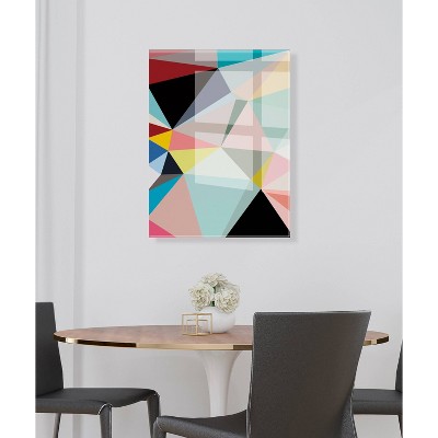 Dominique Vari Abstract Multicolor Acrylic Wall Art, 23" x 31"