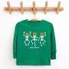 SmileyWorld Dancing Skeleton Pumpkins - Toddler Long Sleeve Graphic Tee and Youth Long Sleeve Graphic T-Shirt - 2 of 3