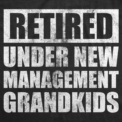 Мужские футболки Crazy Dog T-Shirts, Inc. Mens Funny T Shirts Retired Under New Management Grandkids Sarcastic Graphic Novelty Tee for Men - Crazy Dog Men's T Shirt For the Office Black L — фото 2