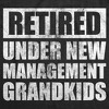 Mens Funny T Shirts Retired Under New Management Grandkids Sarcastic Graphic Novelty Tee for Men - Crazy Dog Men's T Shirt - 2 of 4